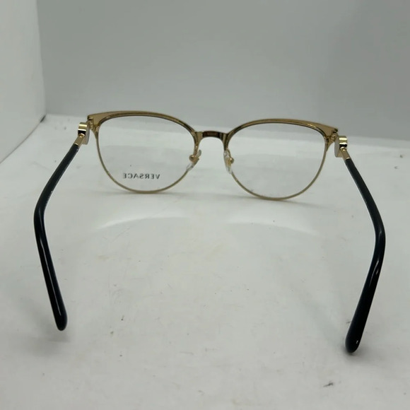 VERSACE VE1271 Eyeglasses Frames Case RXable 1443 Black/Gold NWT - Picture 6 of 10